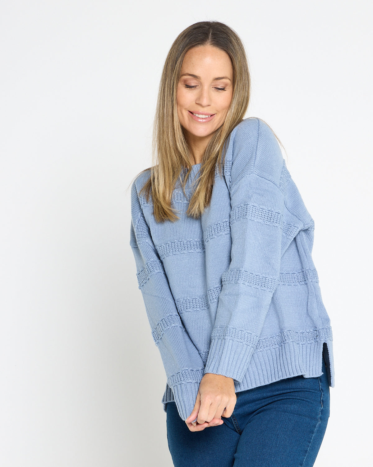 Rome Knit Jumper - Powder Blue