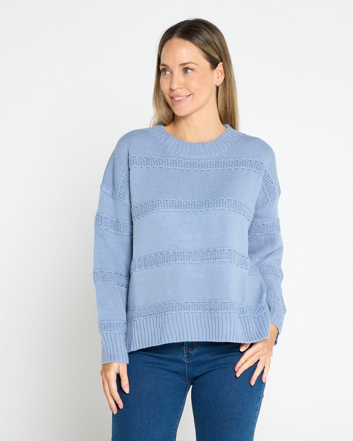 Rome Knit Jumper - Powder Blue