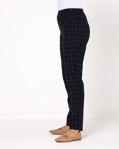 Carina Pants - Navy Check
