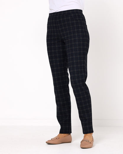 Carina Pants - Navy Check