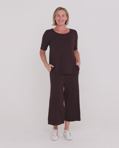 Bamboo Culottes - Chocolate