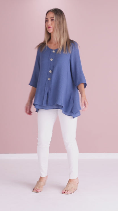 Sabrina Top - Denim