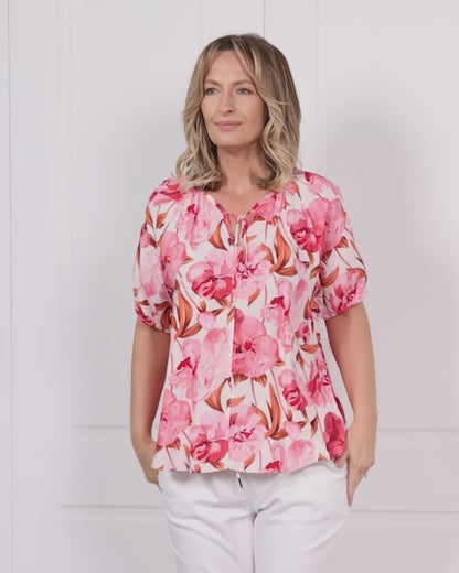 Lexington Top - Peony Blush