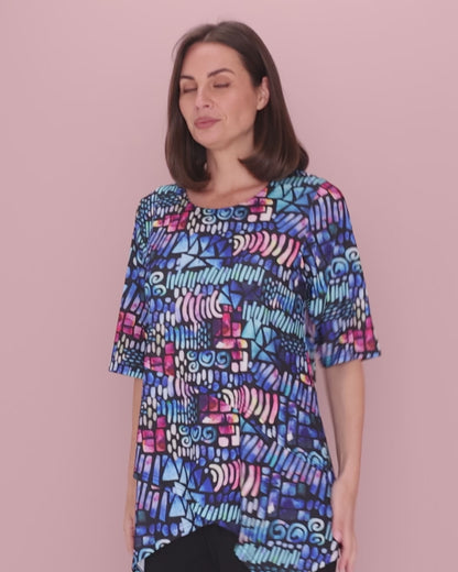 Judith Top - Paua Shell Print