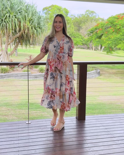 Taryn Dress - Dusky Rose