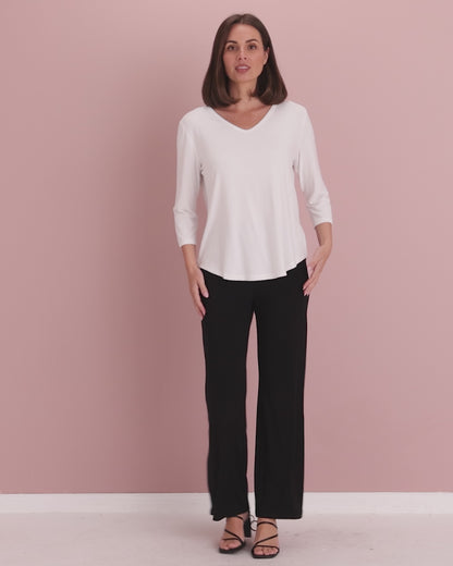 Harvey Bamboo Pant - Black