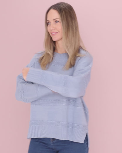 Rome Knit Jumper - Powder Blue