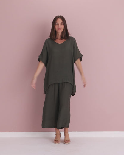 Serena Top - Cypress Green