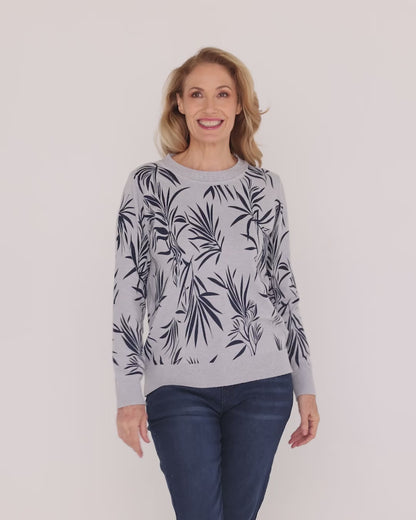 Thornton Top - Grey Navy