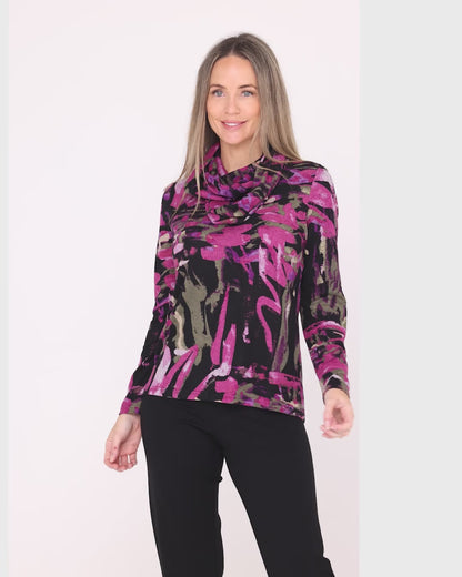 Lani Knit Top & Snood - Raspberry Ripple
