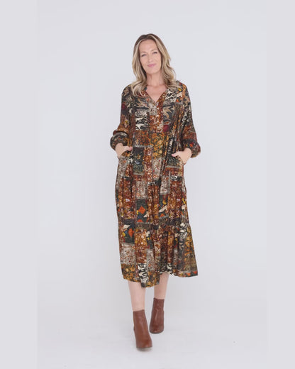 Lockwood Dress - Midnight Tapestry