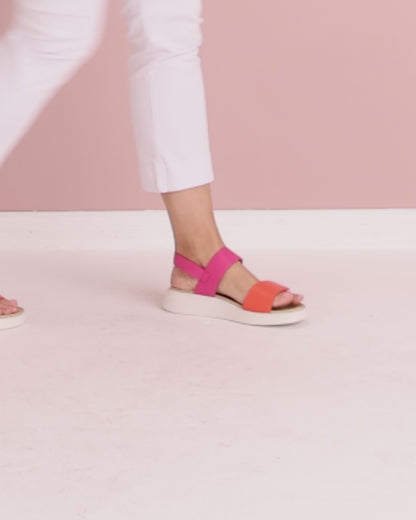 Arica Slide - Orange Fucshia