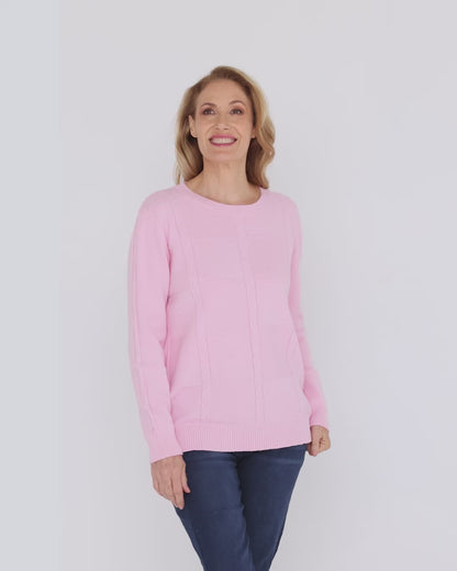 Preston Knit Jumper - Pink