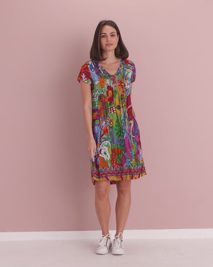 Ipanema Easy Fit Cotton Dress - Bright Multi