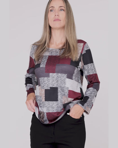 Rory Knit Top - Patchwork