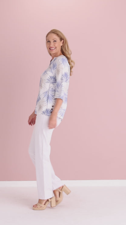 Brisa Top - Blue Fern
