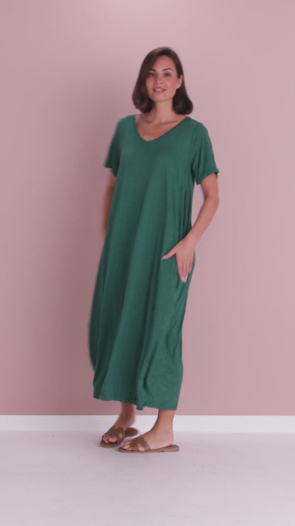 Zoe Dress - Green