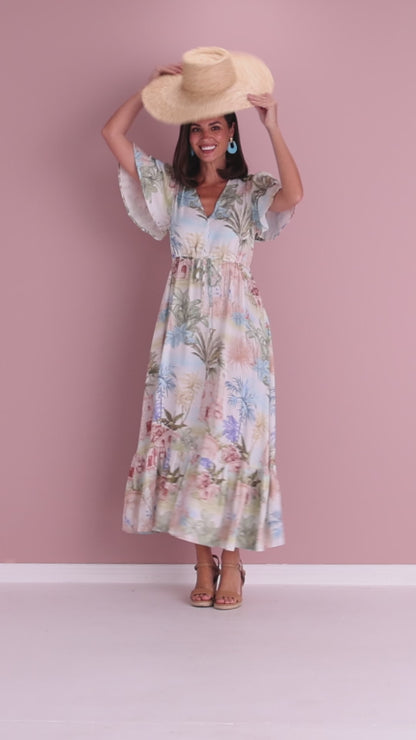 Breanna Dress - Palm Paradise