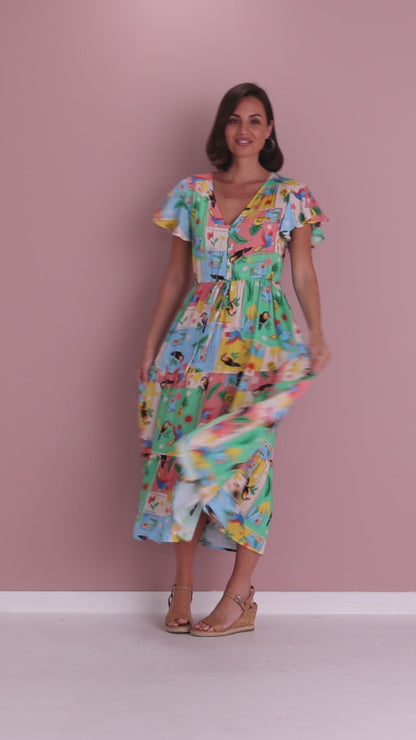 Tropicana Dress - Jungle Fruit