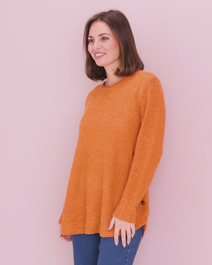 Paris Knit Jumper - Burnt Orange