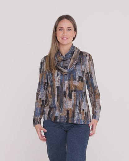 Lani Knit Top & Snood - Blue Canyon