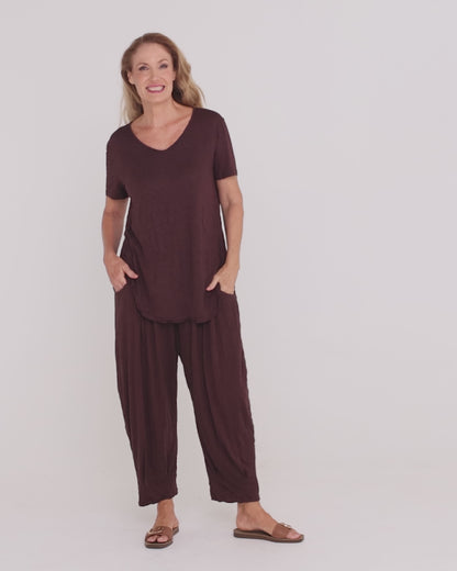 Alisha Pants - Chocolate