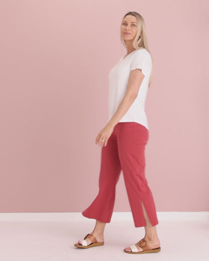 Montana Cotton Pants - Terracotta