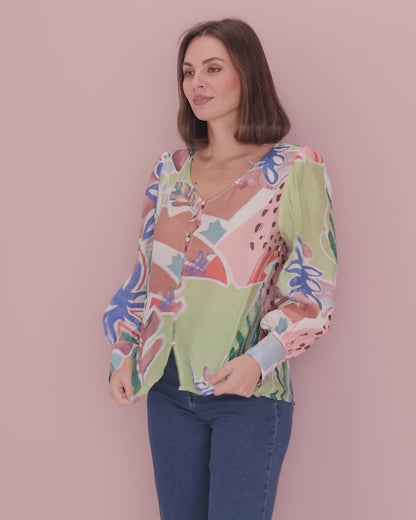 Isadora Blouse - Contemporary Art