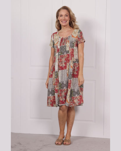 Emery Dress - Earth Mosaic