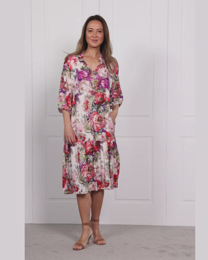 Kennedy Dress - Pink Floral