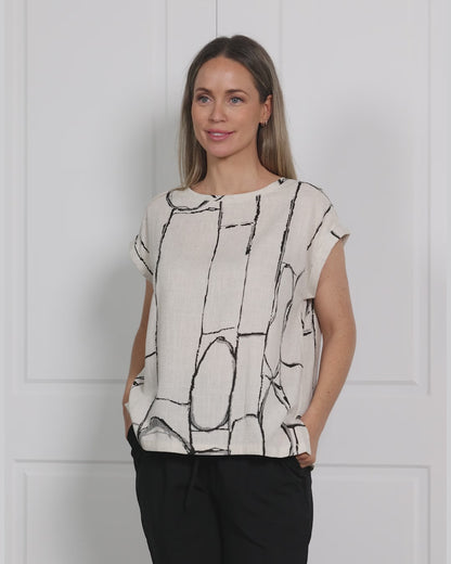 Amara Top - Flax Linework