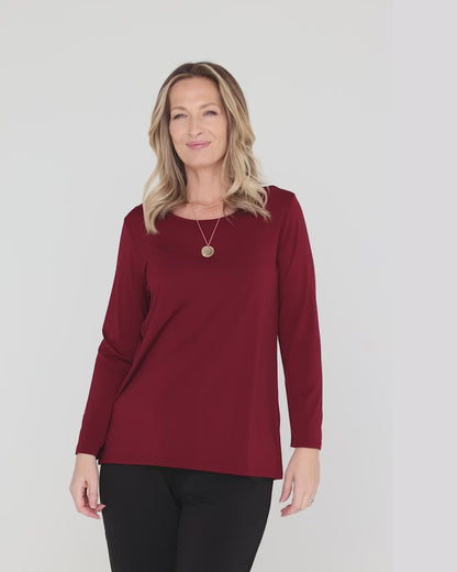 Marsden Top  - Burgundy