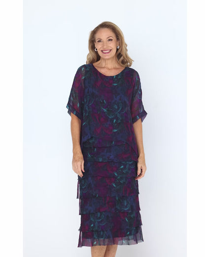 Margo Dress - Midnight Orchid