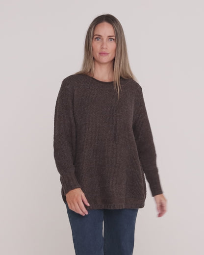 Paris Knit Jumper - Chocolate