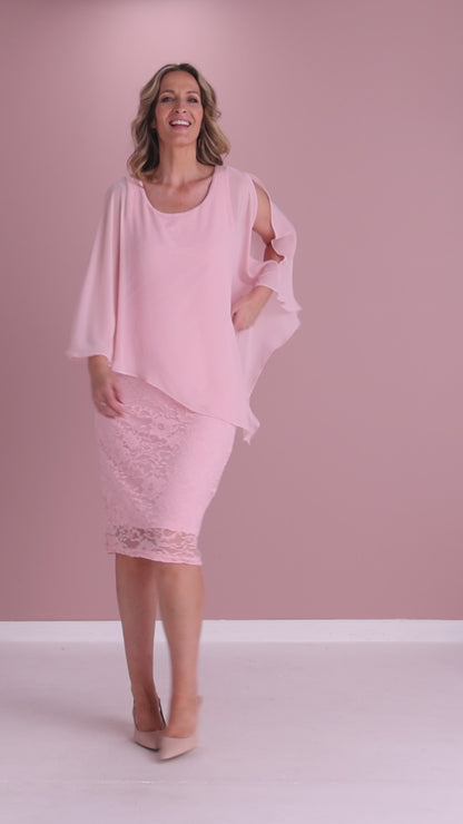 Abigail Dress - Baby Pink