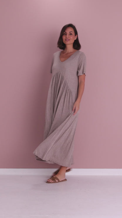 Halcyon Dress - Oatmeal