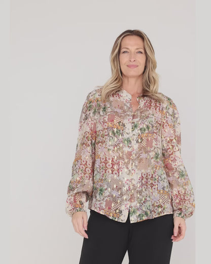 Kallista Blouse - Antique Garden