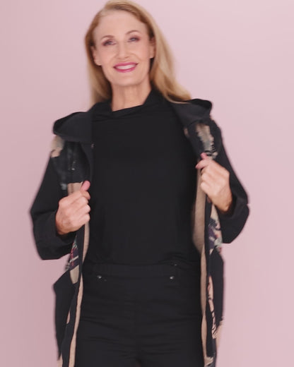 Ari Chenille Knit & Canvas Jacket - Brushstroke