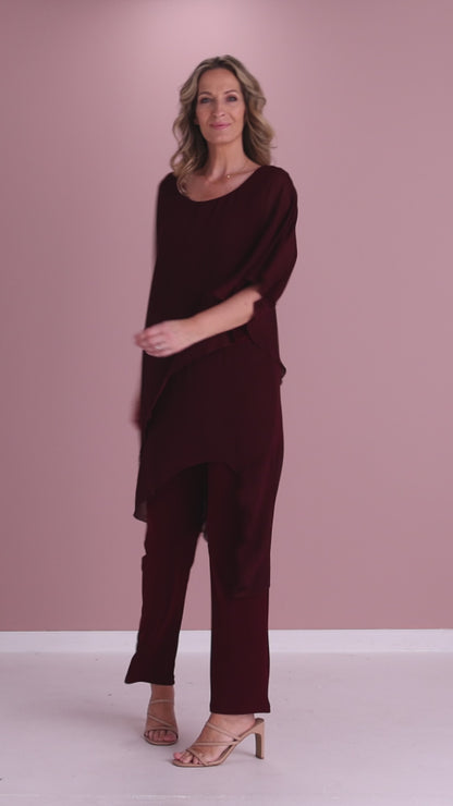 Tilly Jumpsuit - Burgundy