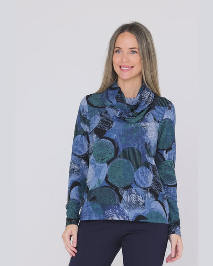 Lani Knit Top & Snood - Ocean Mist