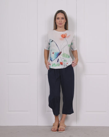 Romy Relaxed Pant - Navy