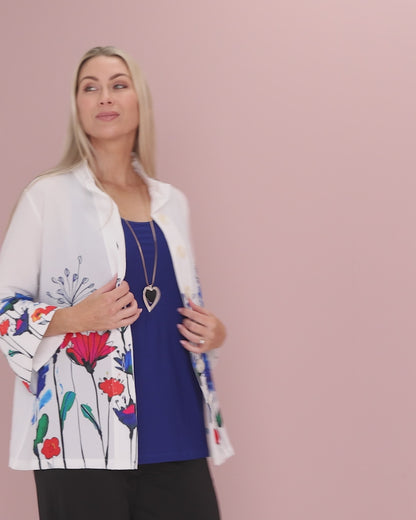 Royal Flower Print Shirt - Floral