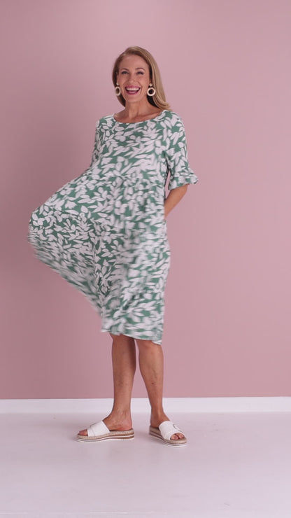 Jackson Dress - Green Leaf