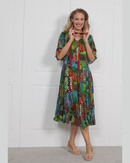 Le Moulin Godet Dress - Provence Green