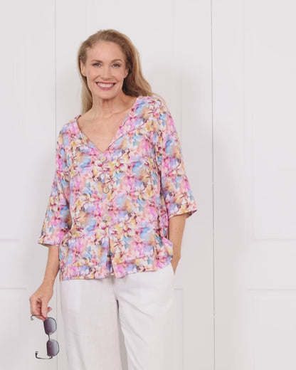 Mahri Top - Petal Bloom