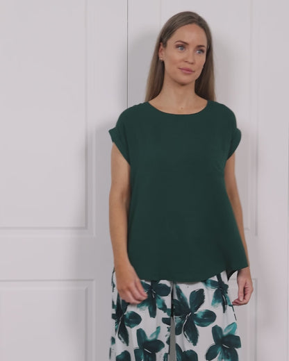 Broadway Top - Forest Green