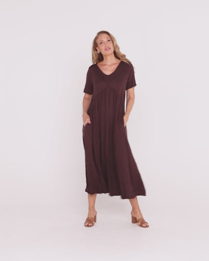Halcyon Dress - Chocolate