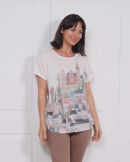 Whitmore Top - City Print