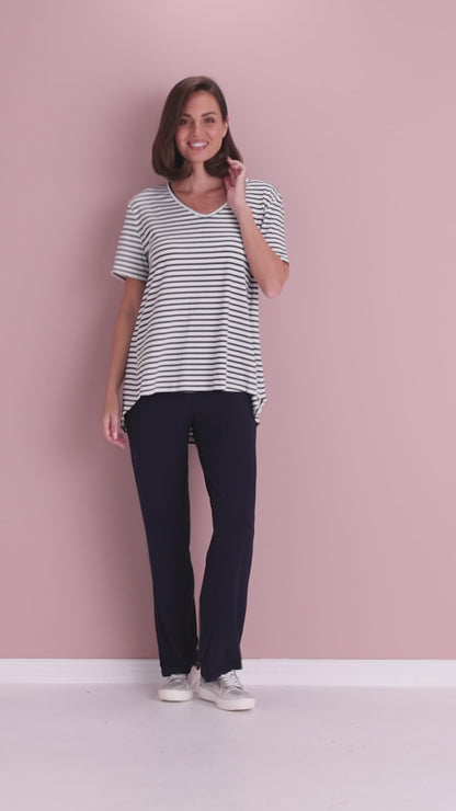 Calvi Top - Navy Stripe