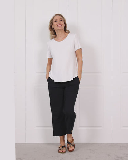 Mornington Cotton Pants - Black
